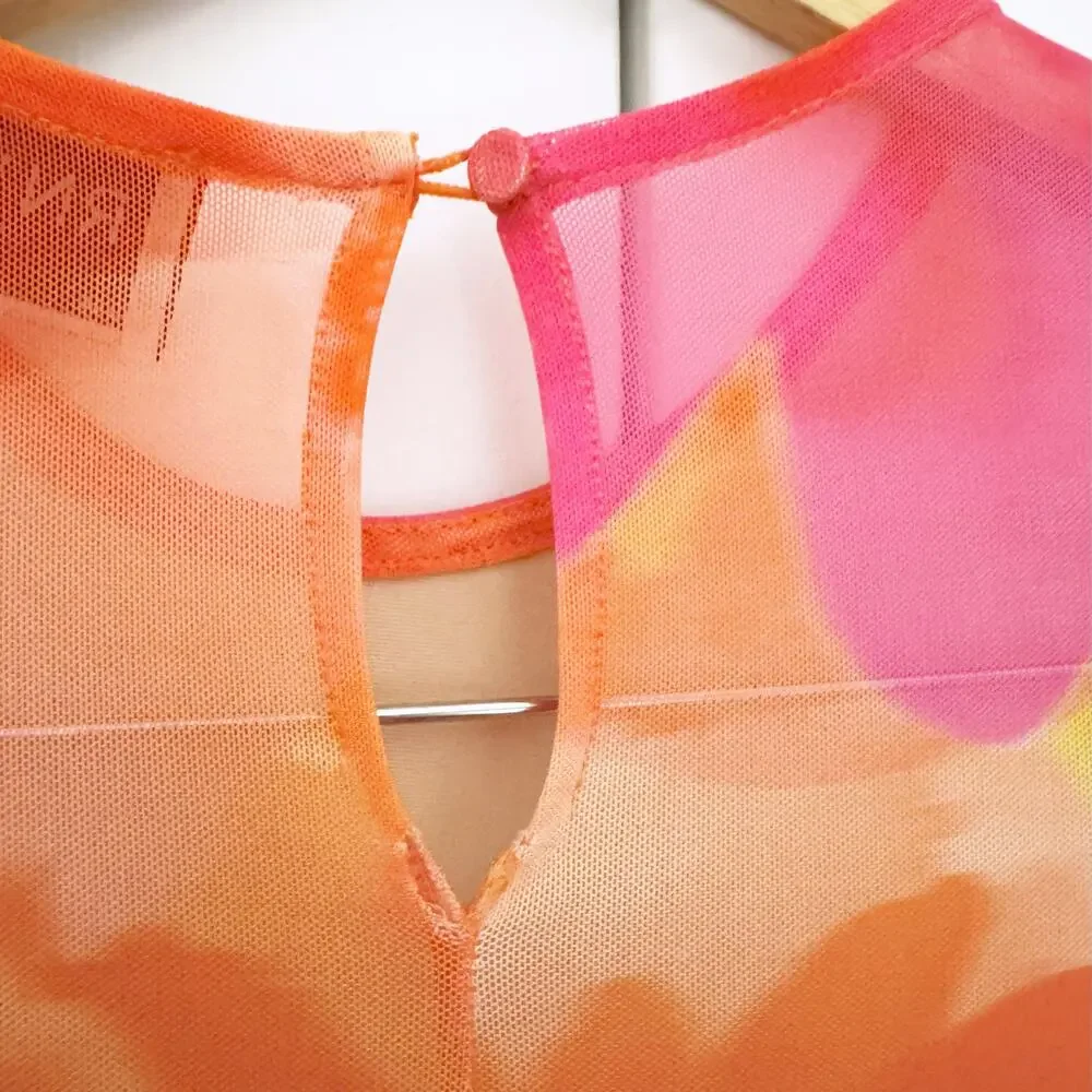 RUNAWAY THE LABEL Olivia Maxi Dress Orange Floral - Picture 11 of 14